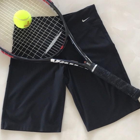 Nike Pants - 💕NIKE FIT DRY BLACK ATHLETIC SHORTS WITH LOGO XS